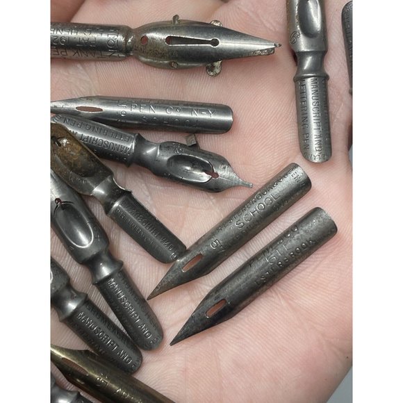 Lot of (15) School Drafting Manusript Nibs Esterbrook Resterbrook Penesco Tank - Picture 5 of 8